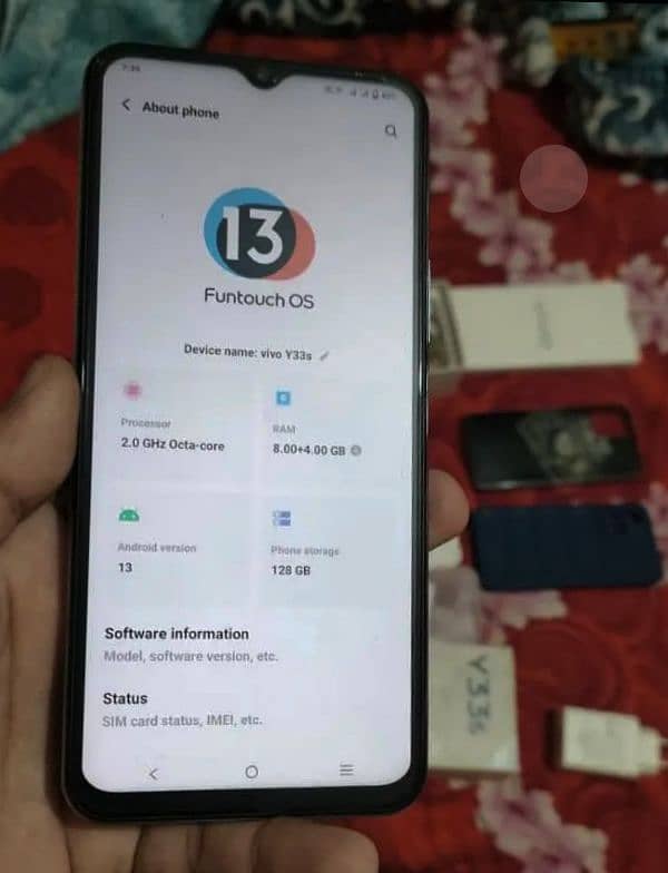 vivo y33s 8GB 128GB Android 13 update ,0335/9881853 10