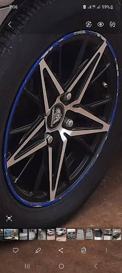 14 size alloys rims 4 nut only