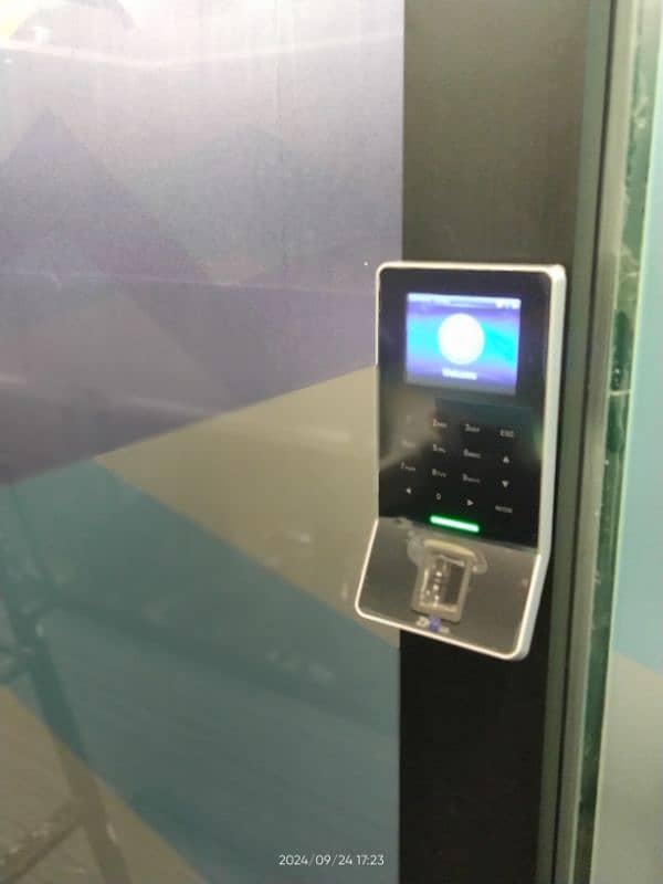 biometric thumb attendance machine with door lock access control 9