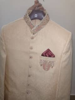 Groom dress, wedding groom dress, beautiful sherwani with terben