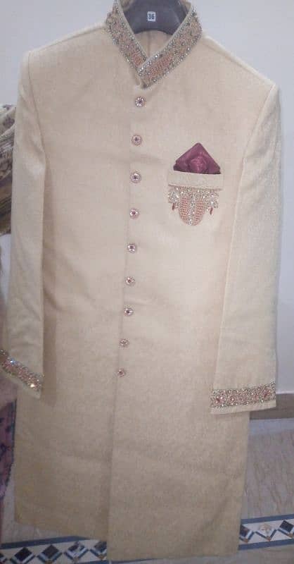 Groom dress, wedding groom dress, beautiful sherwani with terben 2