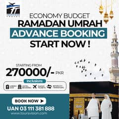 Ramadan Umrah Package from PKR 270,000/-