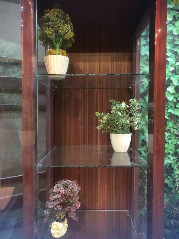 Modern Wooden & Glass Showcase || Glass partition || compact design 2