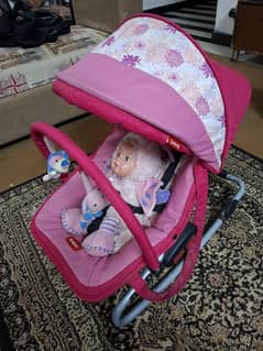 Juniors Pink Baby Stroller - Excellent Condition