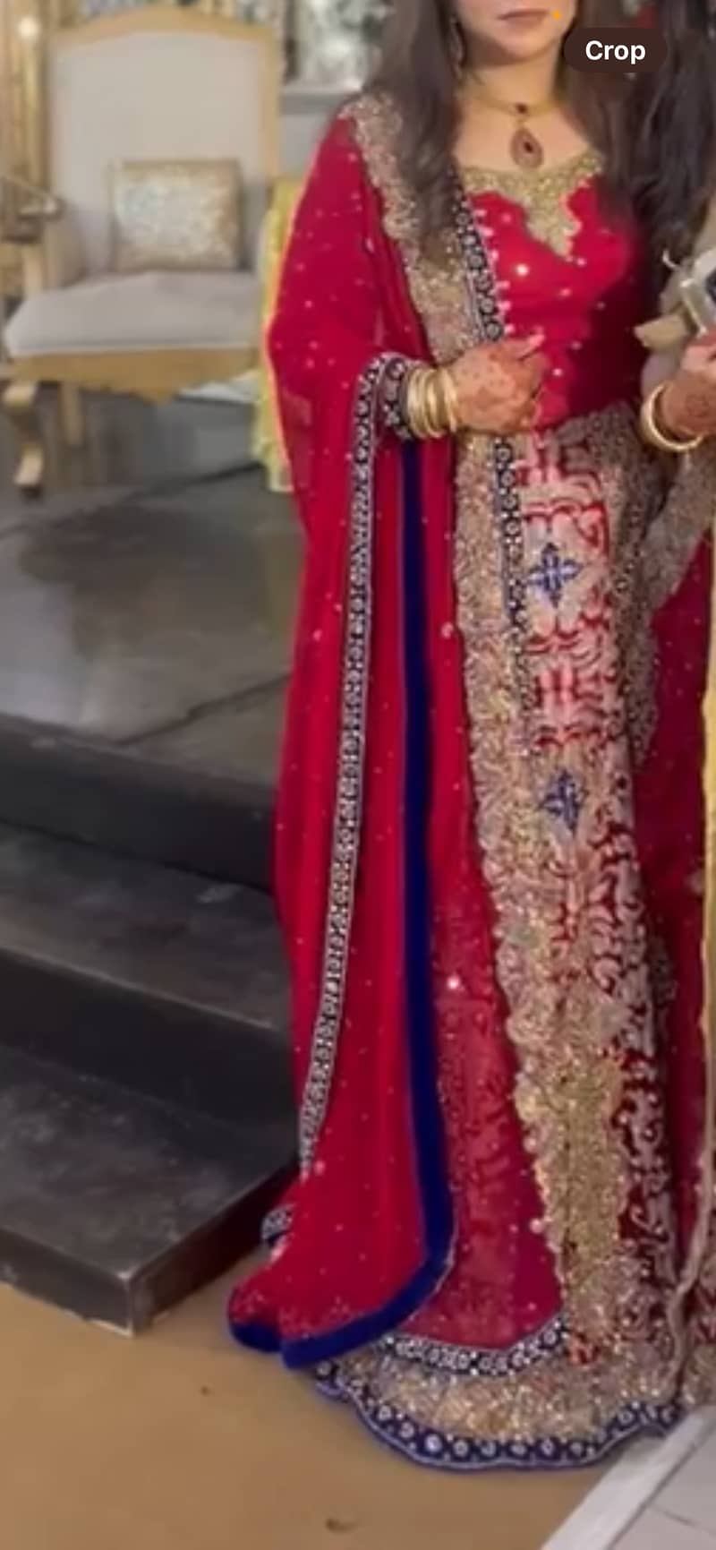 Red Bridal dress barat ( brand- Ali Nawaz) 1