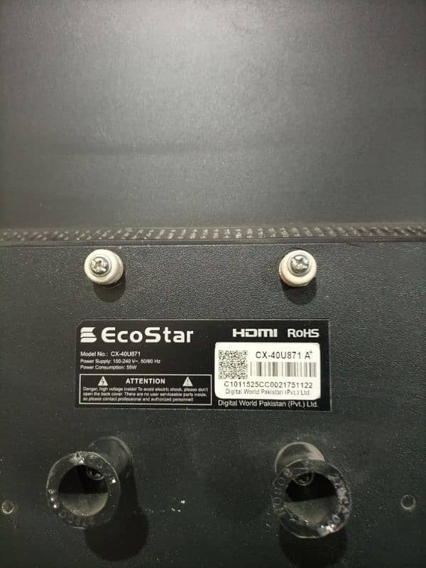 EcoStar 40 Inch LED CX-40U871 A+ 1