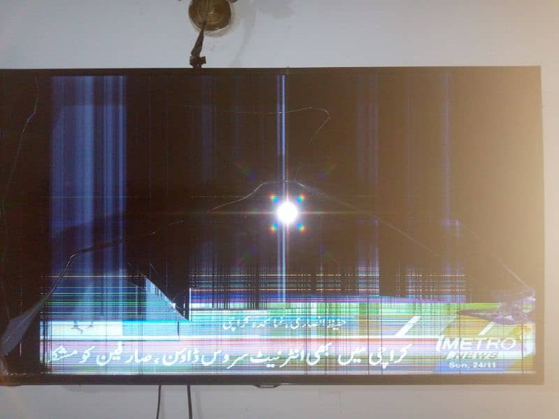 Used Samsung LED TV 50inch original Hungary Working  only panel Damage 1