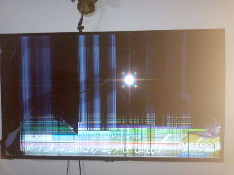 Used Samsung LED TV 50inch original Hungary Working  only panel Damage 2