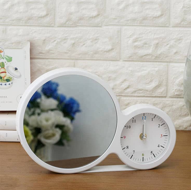 Custom Picture Sublimation Magic Mirror with Clock – Personalized Home 3