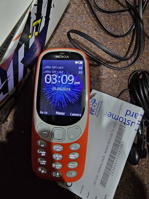 nokia 3310 orignal 10/10 full janiioun origanal lash condition 4 din 3