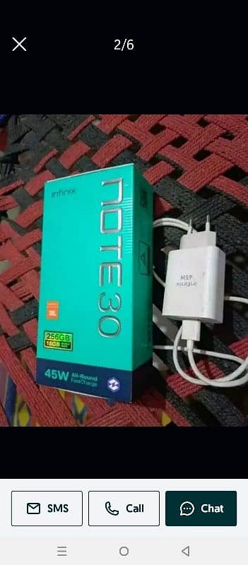 Imfinix note 30  8gb  256gb  box charger avail 2