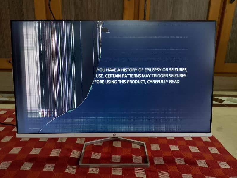 HP 27" LED M27fwa Monitor for Sale – Screen Damaged (Internal Issue) 0