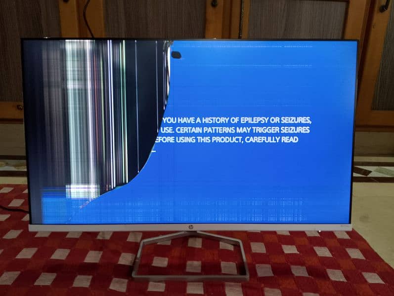 HP 27" LED M27fwa Monitor for Sale – Screen Damaged (Internal Issue) 1