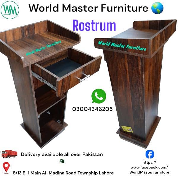 Rostrum/Dice/Lacture stand/Counter/Reception/Table/Take away/Podium 10