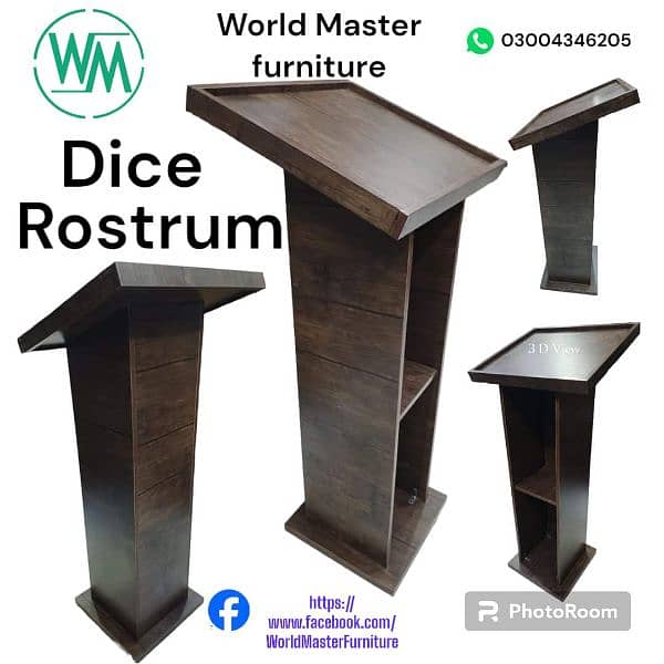 Rostrum/Dice/Lacture stand/Counter/Reception/Table/Take away/Podium 14