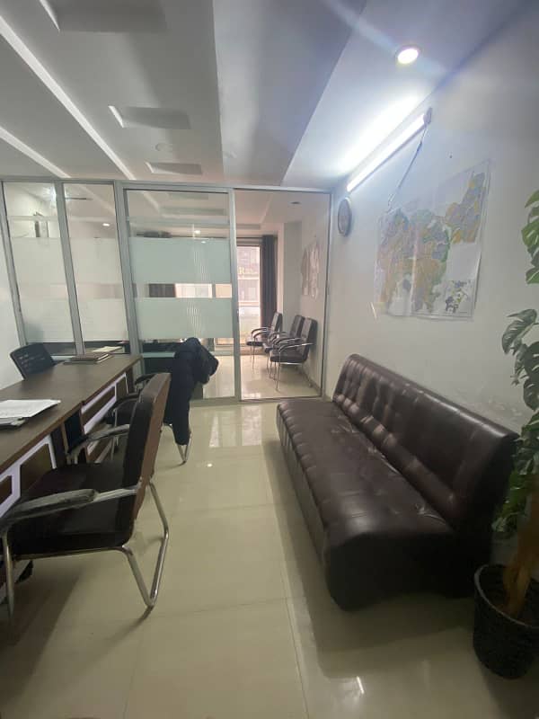 300 Sq/Ft Fully FURNISHED OFFICE Available For RENT In Bahria Town Phase 8 C Junction RWP 5