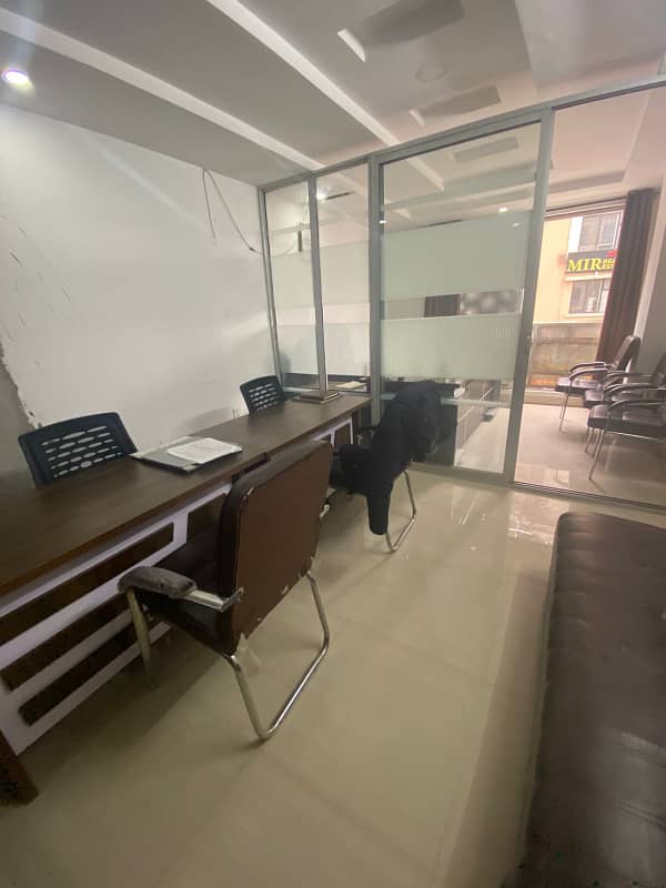 300 Sq/Ft Fully FURNISHED OFFICE Available For RENT In Bahria Town Phase 8 C Junction RWP 15