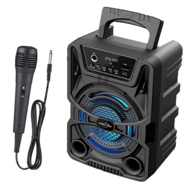 Gts 1637 Portable Bluetooth Wireless Outdoor Speaker Karaoke 1