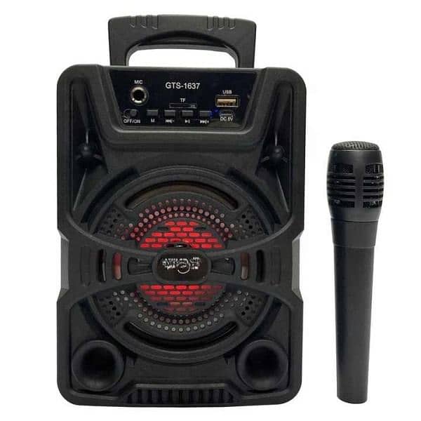 Gts 1637 Portable Bluetooth Wireless Outdoor Speaker Karaoke 3