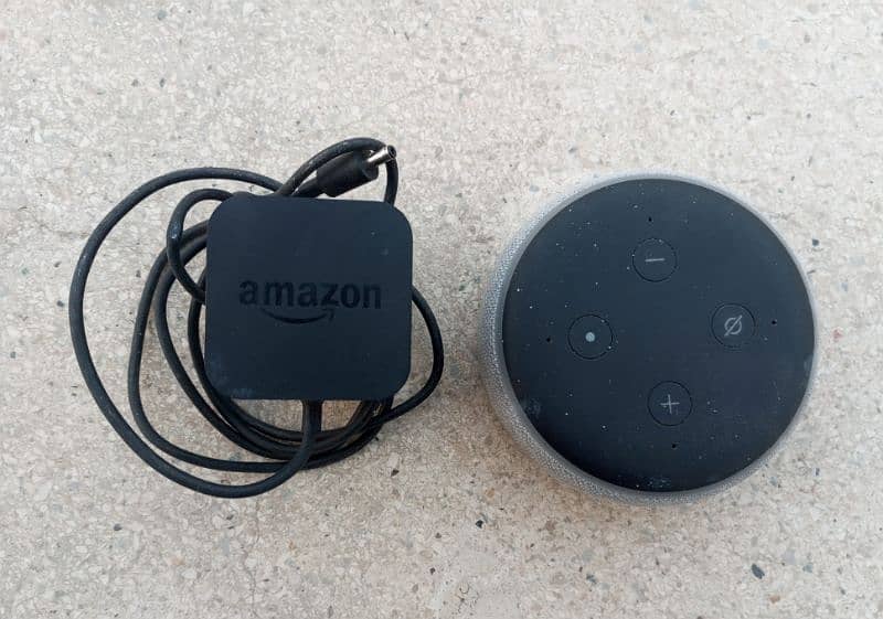 Amazon Alexa echo dot 3 Speaker with adapter original grey colour 1