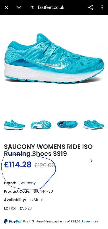 SAUCONY RIDE ISO Running Shoes SS19 4