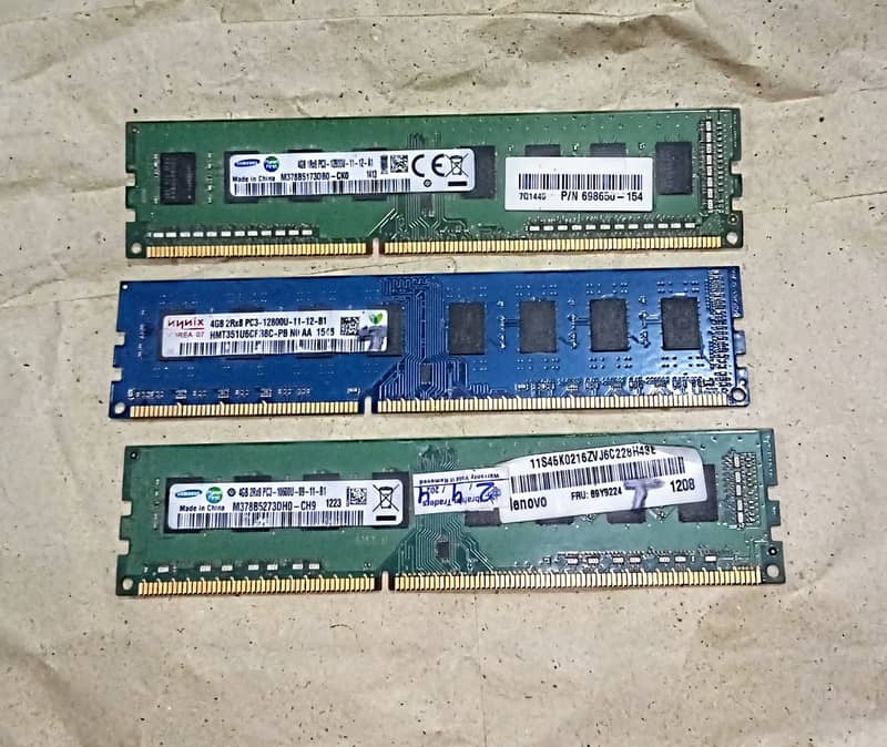 4GB DDR-3  Original Samsung Ram (3 Sticks ) Fast Processing ram (PC3) 0