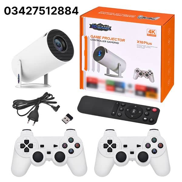 X10 Plus Retro video game consoles Android 11 system Projector 0