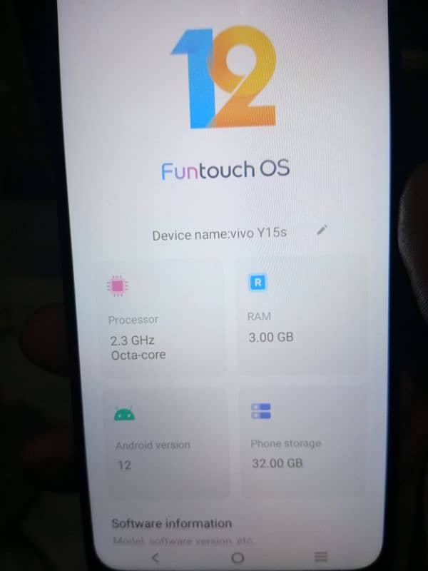 vivo y 15s 3gb ram 32 gb rom NoN PTA 13