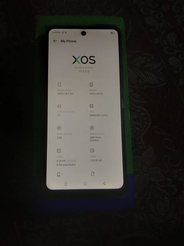 infinix HoT 40i 8+8GB Ram 128GB Rom All okay with box 0319-8130280. 5