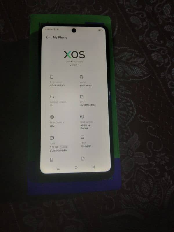 infinix HoT 40i 8+8GB Ram 128GB Rom All okay with box 0319-8130280. 6