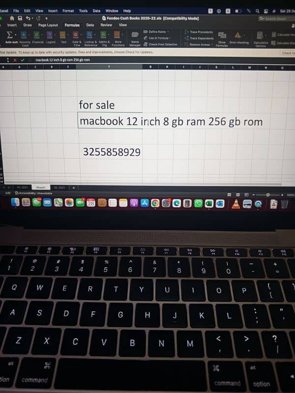 Macbook 12 inch 2015 8,256 Gold 7