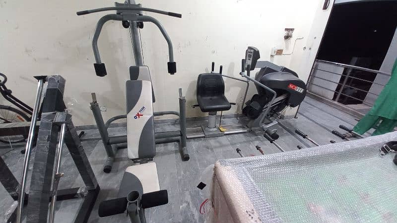 4 station multi station butterfly lat pull down multigym gym rowing 1