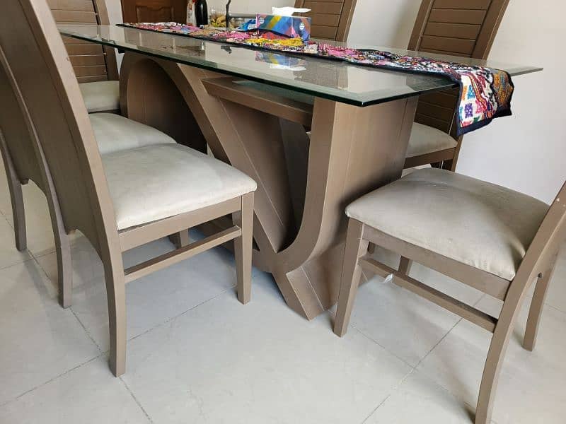 6 Chairs Dining Table 1