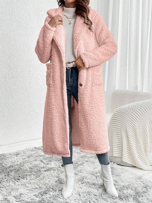 1 pc Womens Stylish Long Coat (Delivery only) 2