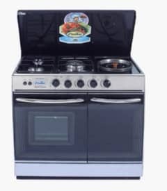 Cooking Range 3 Brass Burner Plus Deep Fryer