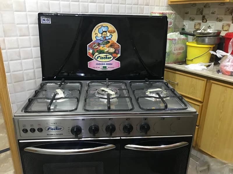 Cooking Range 3 Brass Burner Plus Deep Fryer 2