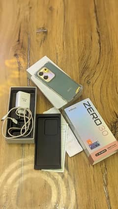 infinix zero 30  16GB 8 + 8 256 GB official PTA complete box