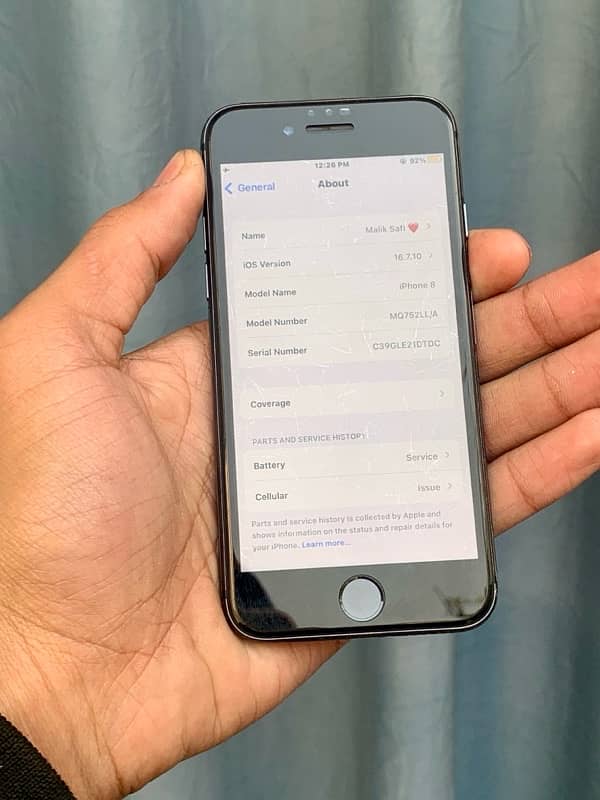 iPHONE 8 WATERPACK all ok exchange Posible 03169109320 call & whatsapp 8