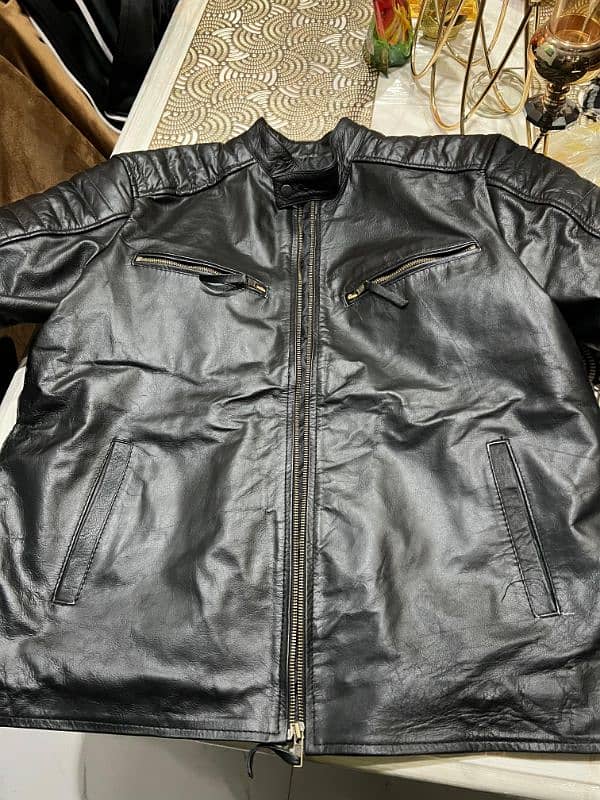 pure cow leather jacket 2