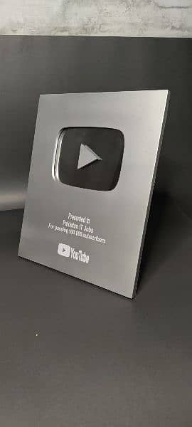 "Custom YouTube Play Button | Golden & Silver Awards with Your Name" 1