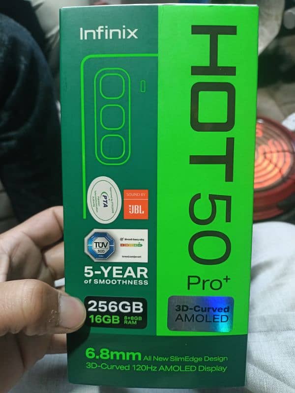 Infinix Hot 50 Pro plus  16/256 complete box 3