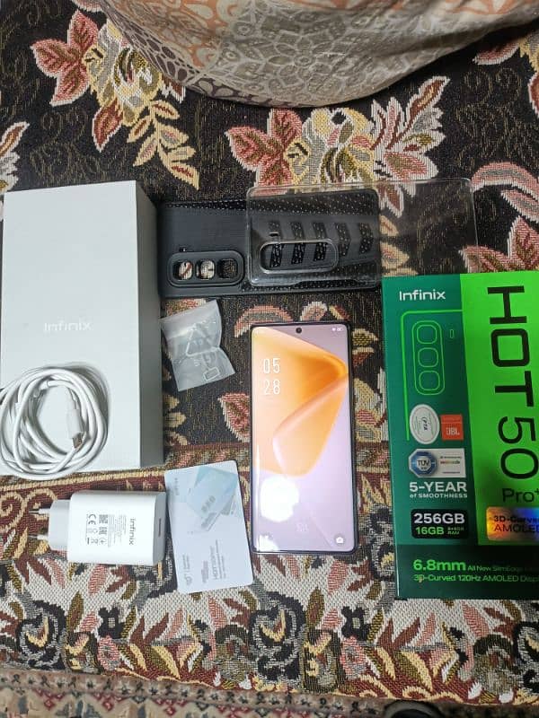 Infinix Hot 50 Pro plus  16/256 complete box 17