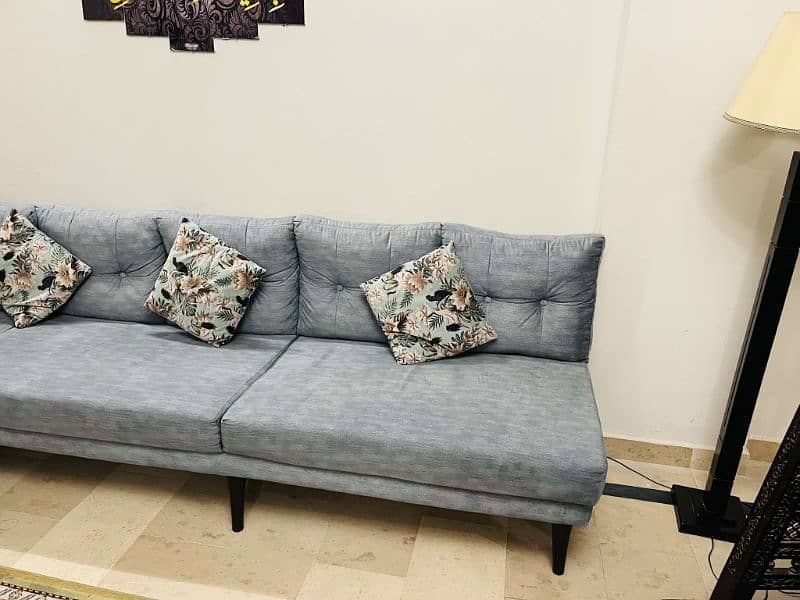 L Shaped Corner Sofa with Table 5