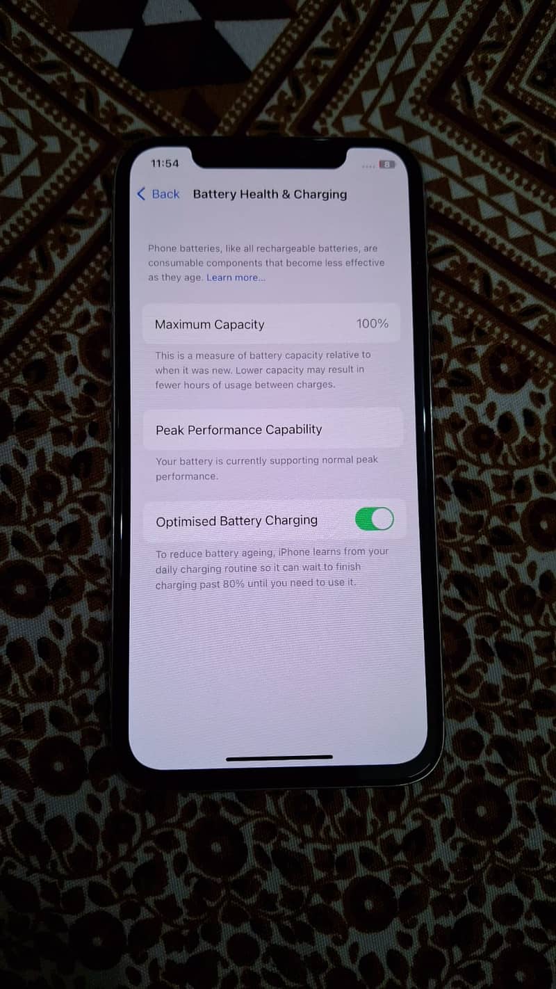 PTA  iPhone X 256GB 100% battery 2