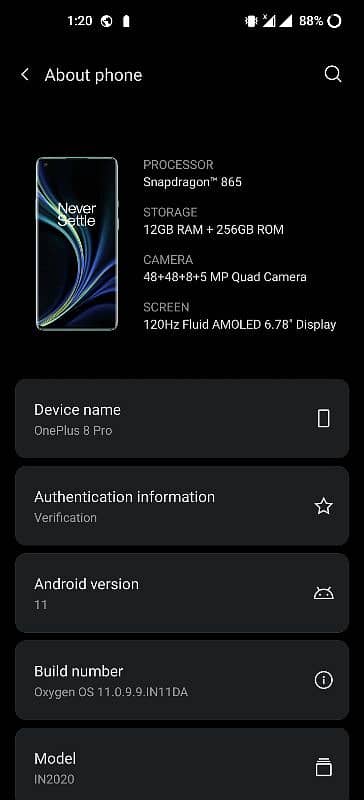 oneplus 8 pro 12.256 0