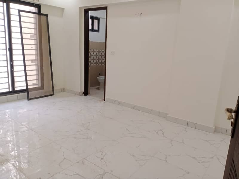 BRAND NEW 4 BED-DD FLAT AVAILABLE FOR RENT IN BOUNDARY WALL PROJECT KINGS PRESIDENCY NEAR MUNAWAR CHOWRANGI GULISTAN-E-JAUHAR 10