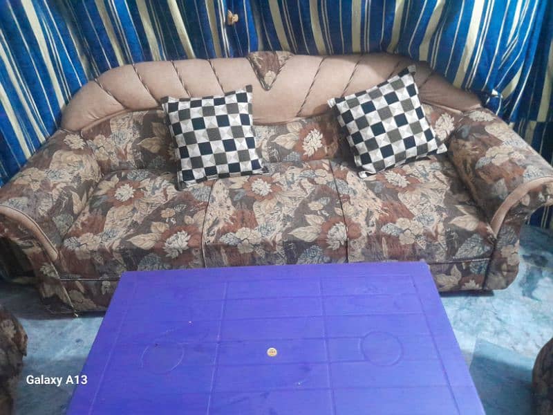 sofa set for sale without cousions 2