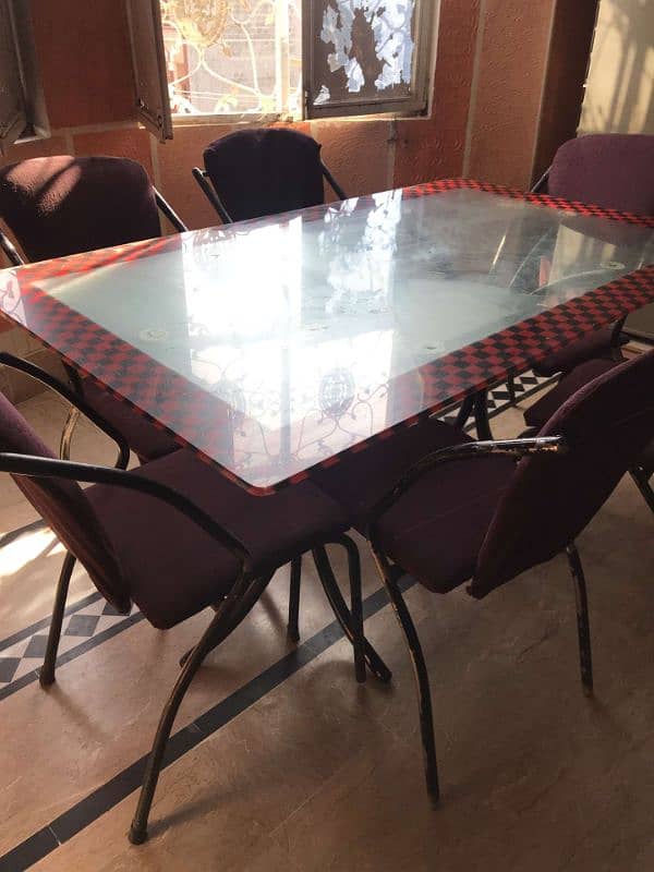 Five Seater Sofa And Dining Table With 6 Chairs 7