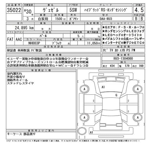 Honda Vezel RS 2018/22 4