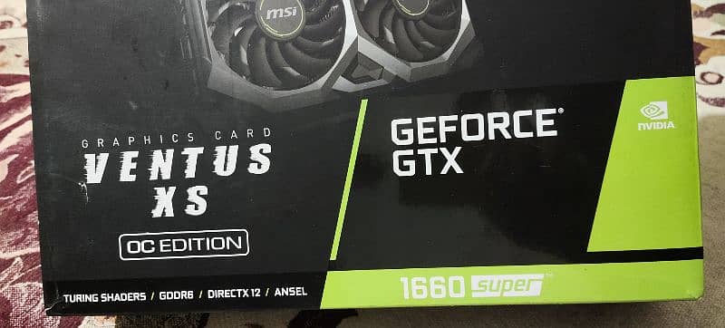 MSI GeForce GTX 1660 SUPER 6GB DDR6  OC Edition Graphics Card 1